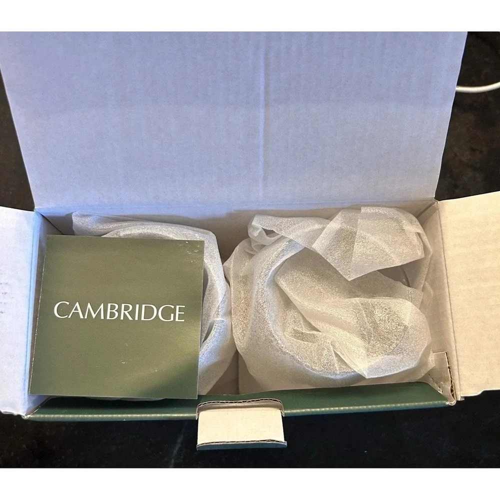 Cambridge Holiday Survival Glass 18 oz Stemless Wine Glass Set 2pc Christmas